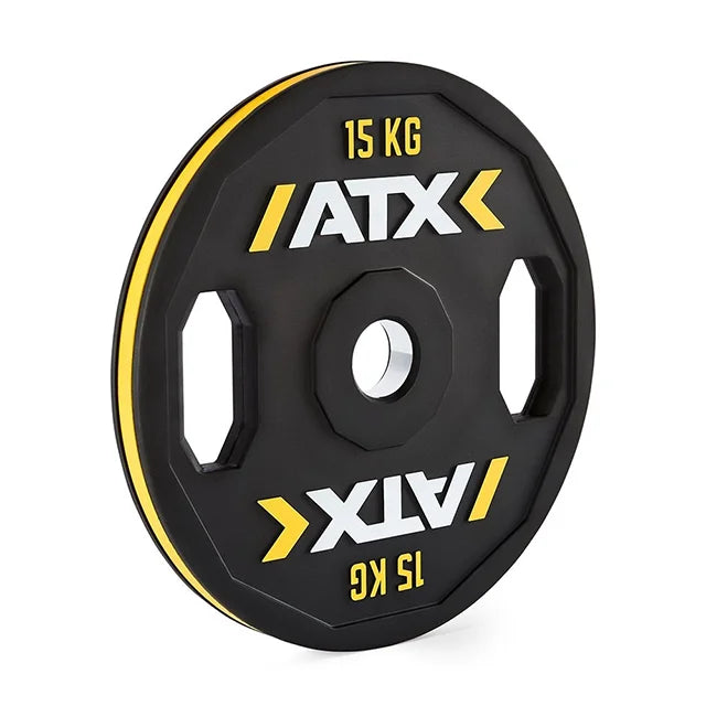 Vektskive 50 mm gripper plate gummi 10 kg montert på stang