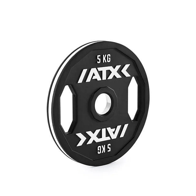 Vektskive 50 mm gripper plate gummi 20 kg sideprofil