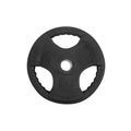 Vektskive med grep gummi 30 mm svart 5,0 kg fra Megafitness Shop for trening
