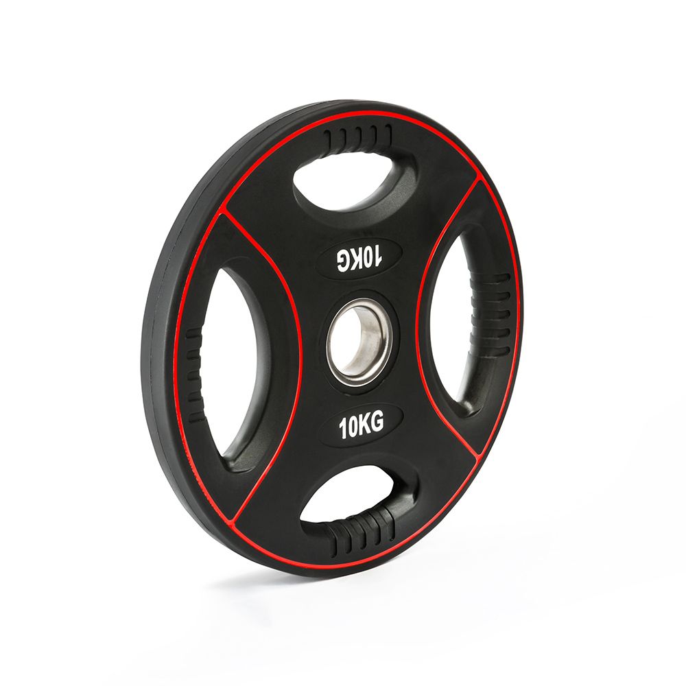 Vektskive polyuretan 4-grep 50 mm 10 kg forfra