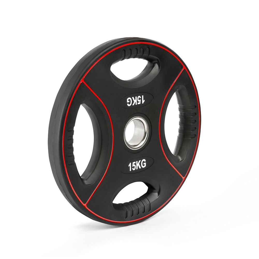 Vektskive polyuretan 4-grep 50 mm 15 kg forfra