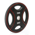 Vektskive polyuretan 4-grep 50 mm 20 kg forfra