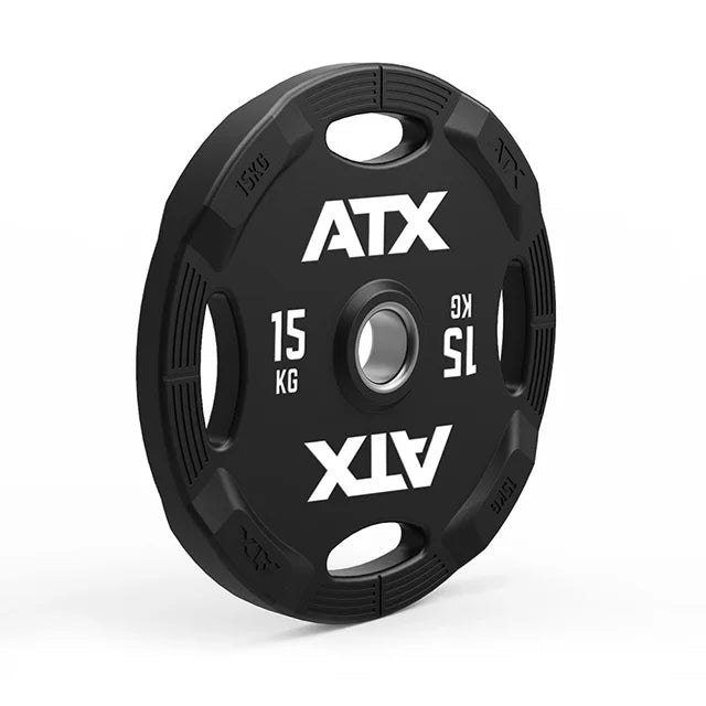 Montert Vektskive polyuretan 4-Grip 50 mm 10 kg på stang