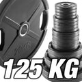 Vektskivepakke 125 kg gummi gripper 50 mm forfra