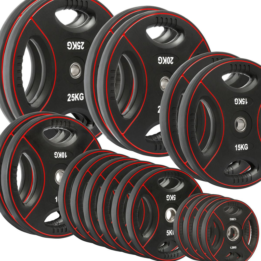 Vektskivepakke 175 kg polyuretan 4-Grip 30 mm forfra