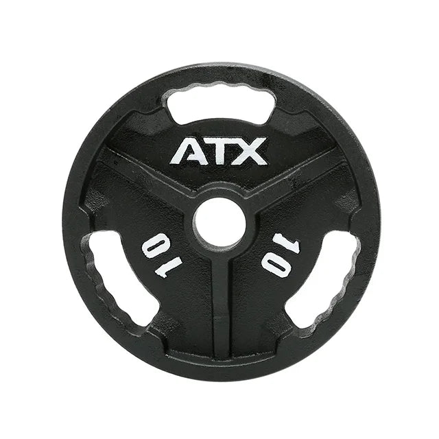Vektskiver 3-Grip støpejern 50 mm for trening og powerlifting - ATX