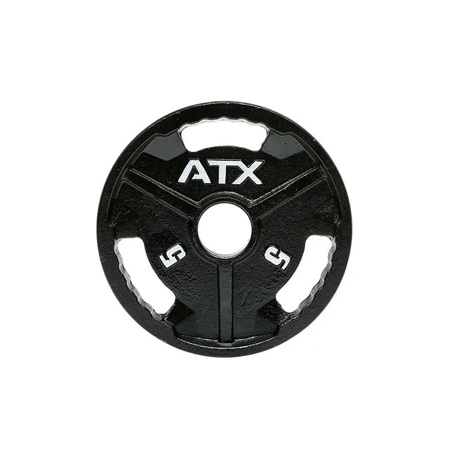 Vektskiver 3-Grip støpejern 50 mm for trening og powerlifting - ATX