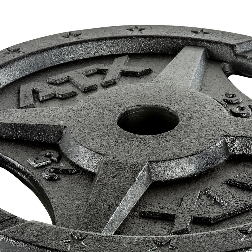 Vektskiver 50 mm støpejern 2-Grip 10 kg nærbilde