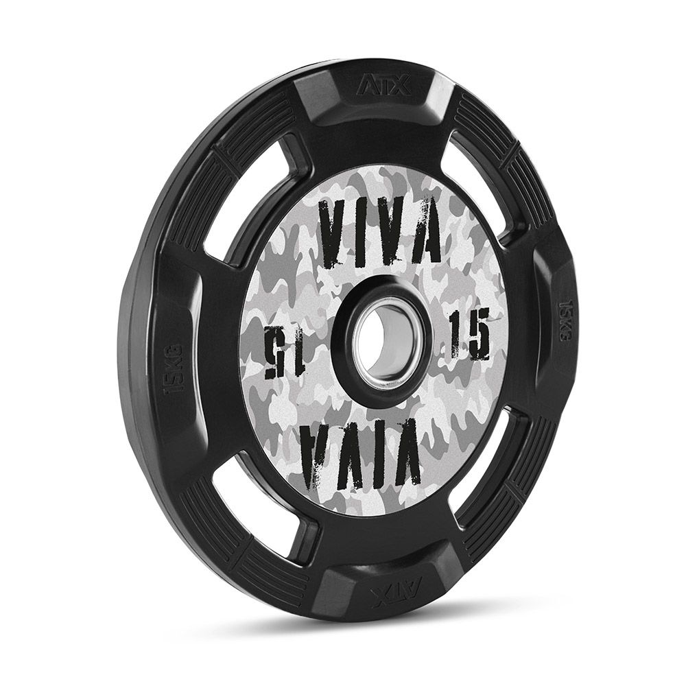 Vektskiver gummi-grep 50 mm med kundelogo montert på stang