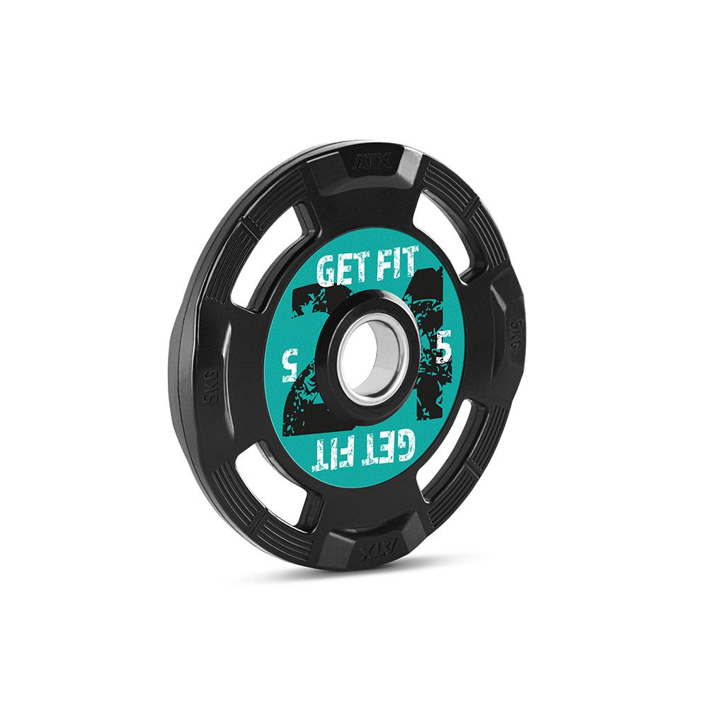 Vektskiver gummi-grep 50 mm med kundelogo sideprofil