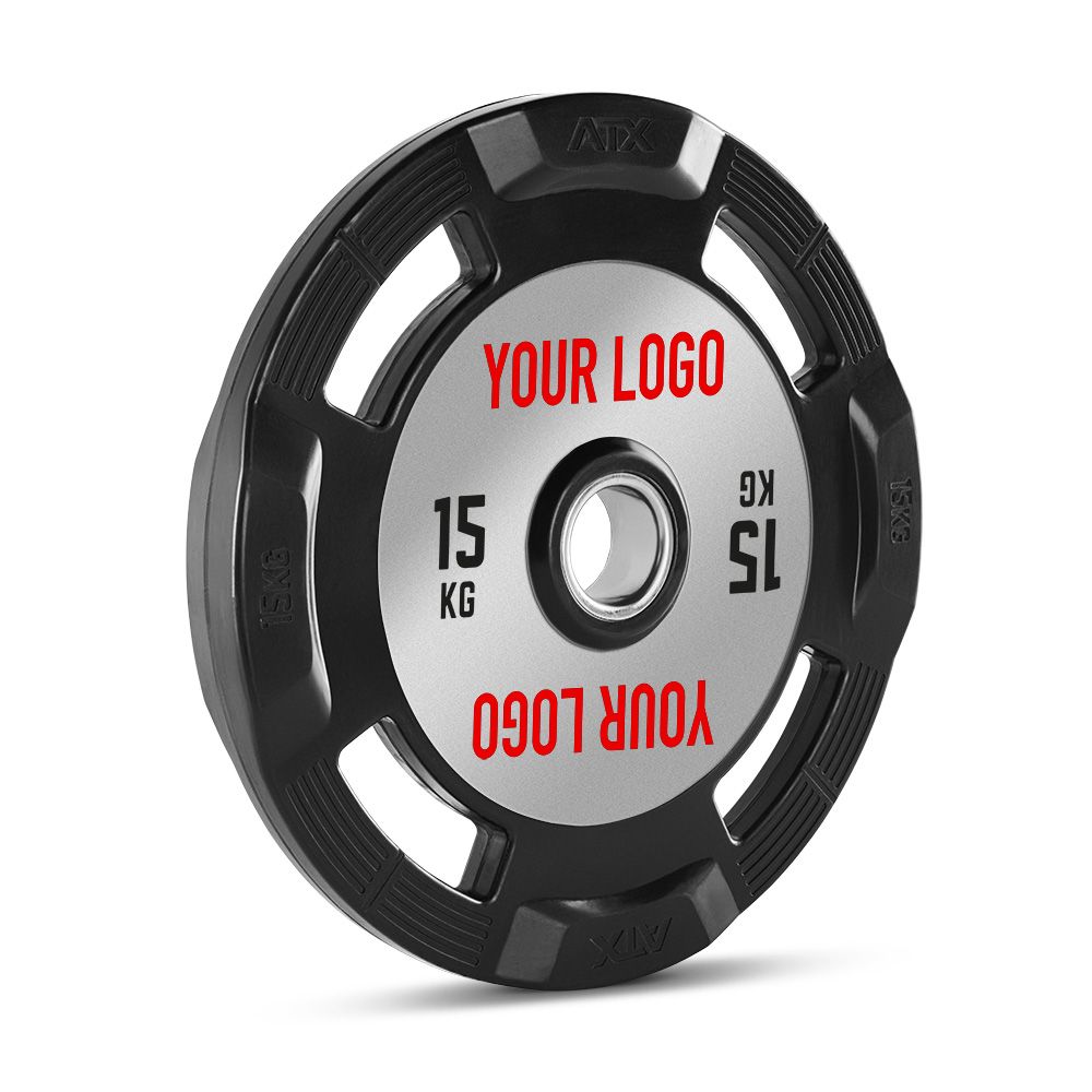 Vektskiver gummi-grep 50 mm med kundelogo logo detalj