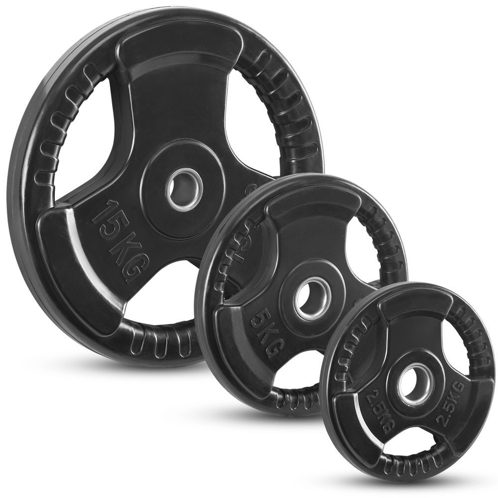 Vektskiver gummi gripper 30 mm svart forfra