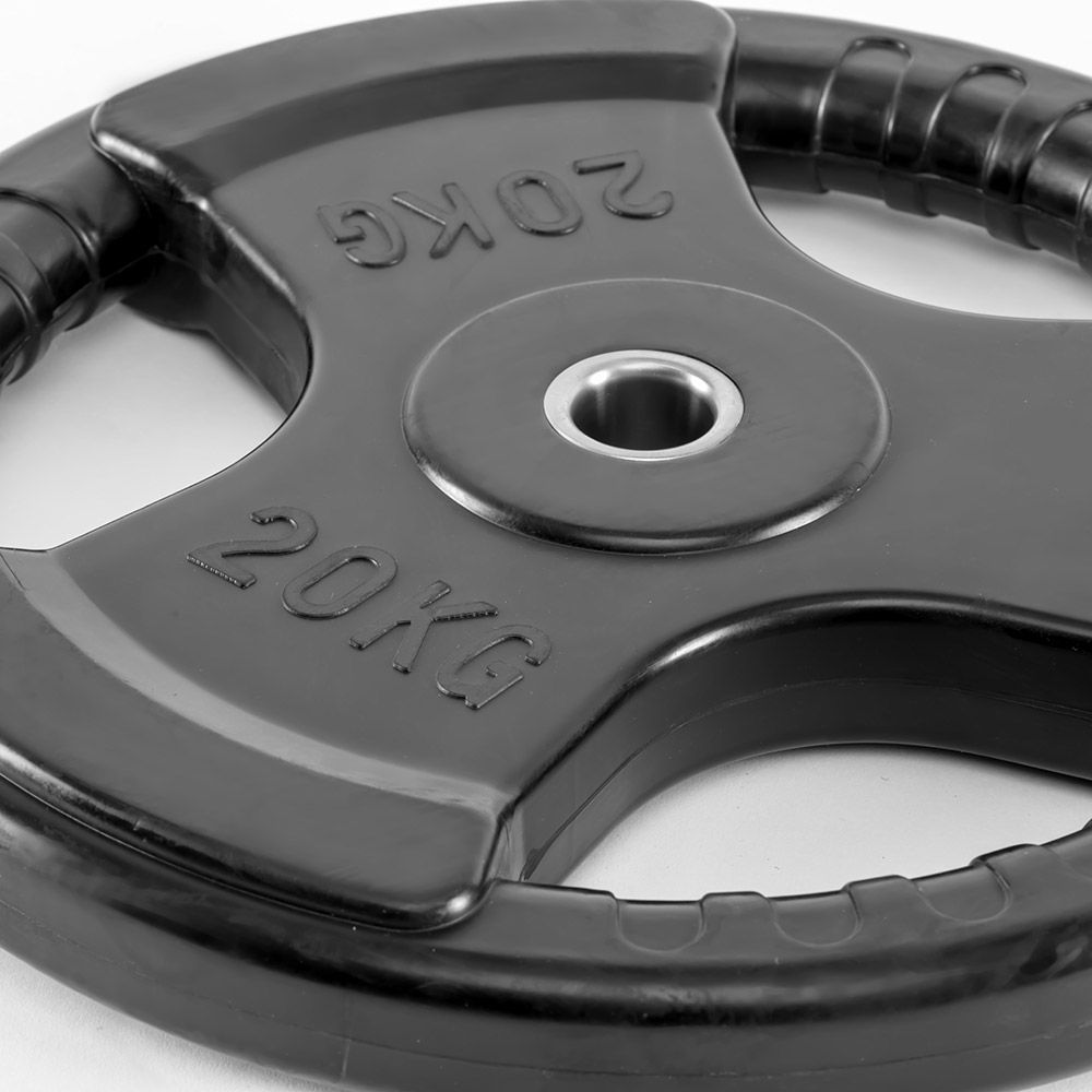 Vektskiver gummi gripper 30 mm svart stabel