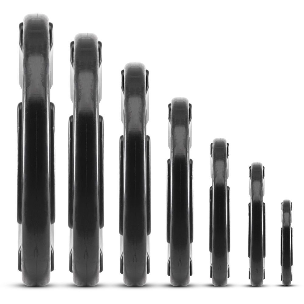 Vektskiver gummi gripper 30 mm svart på gulv