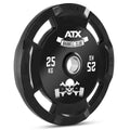 Vektskiver gummi gripper 50 mm 25 kg forfra