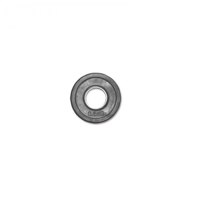 Vektskiver gummi-gripper 50 mm svart 0,5 kg forfra