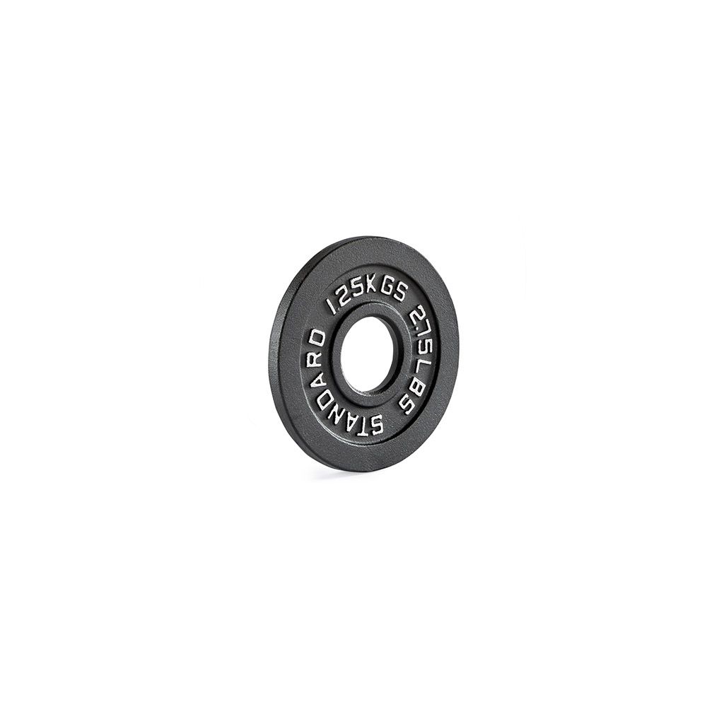 Vektskiver i støpejern 50 mm 1,25 kg forfra
