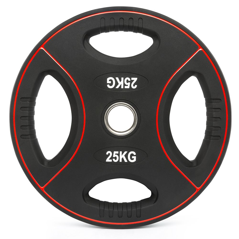 Detalj av Vektskiver polyuretan 4-grep 50 mm pakke 125 kg grep