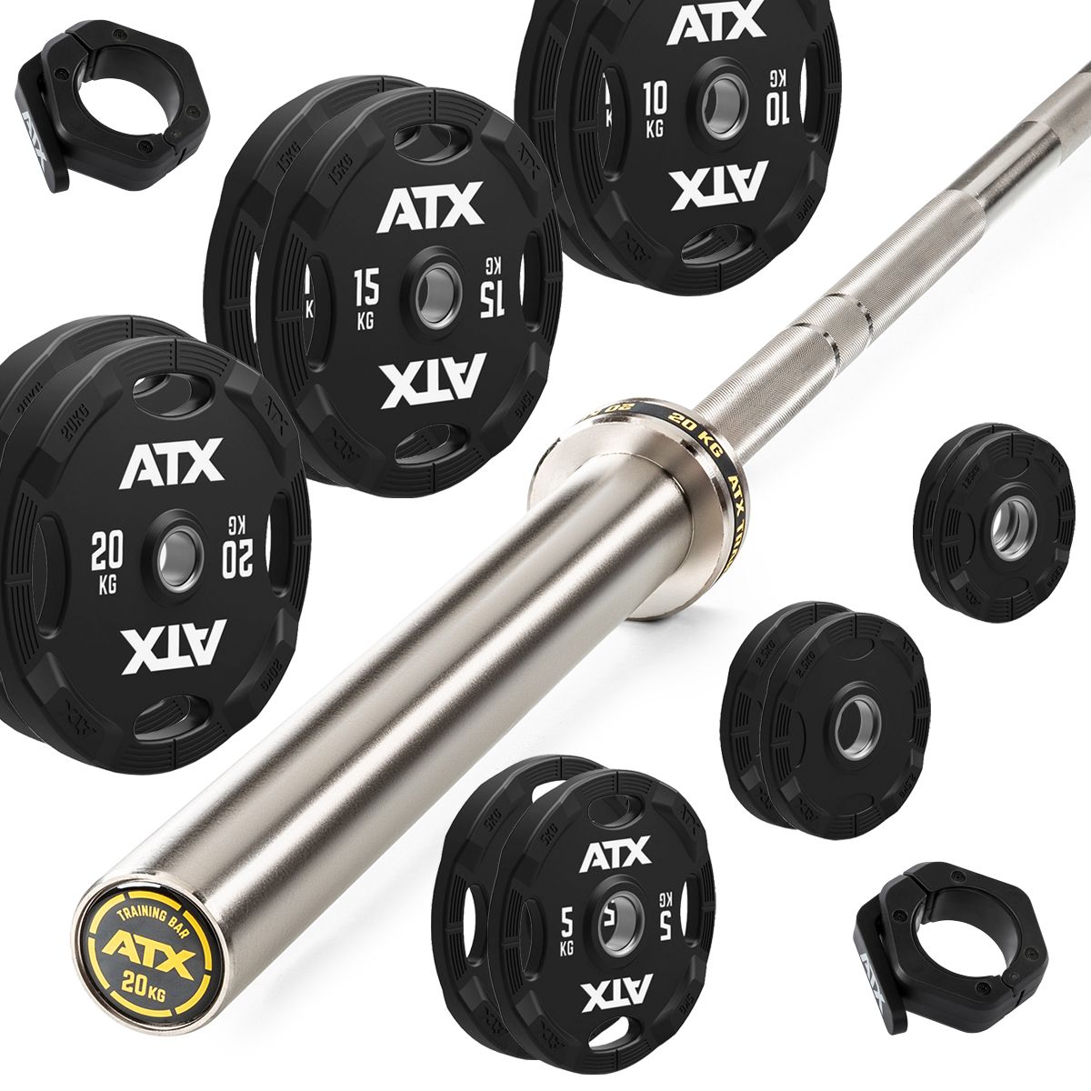 Vektskiver støpejern 125 kg sett 50 mm stablet
