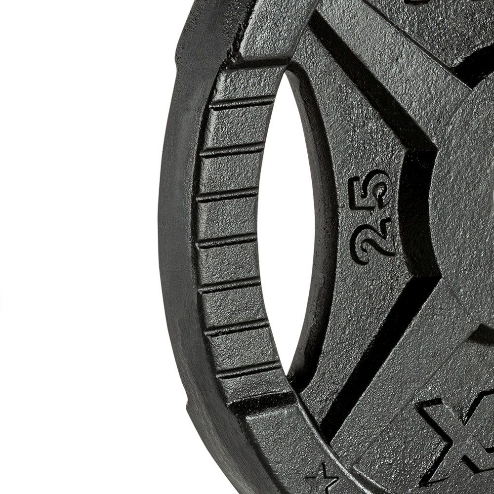 Vektskiver støpejern 2-grep 30 mm 15 kg forfra ATX