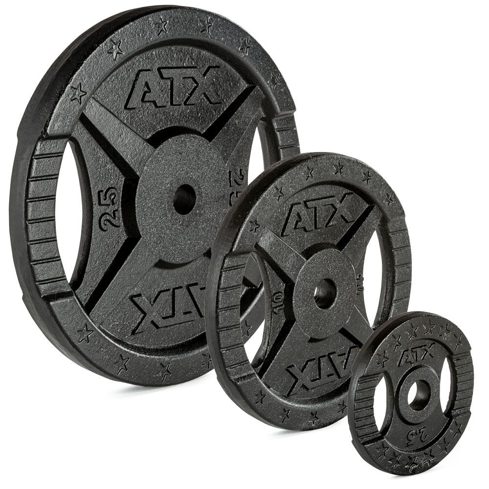 Vektskiver støpejern 2-Grip 30 mm 0,5 kg forfra