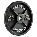 Vektskiver i støpejern 50 mm 1,25 kg front