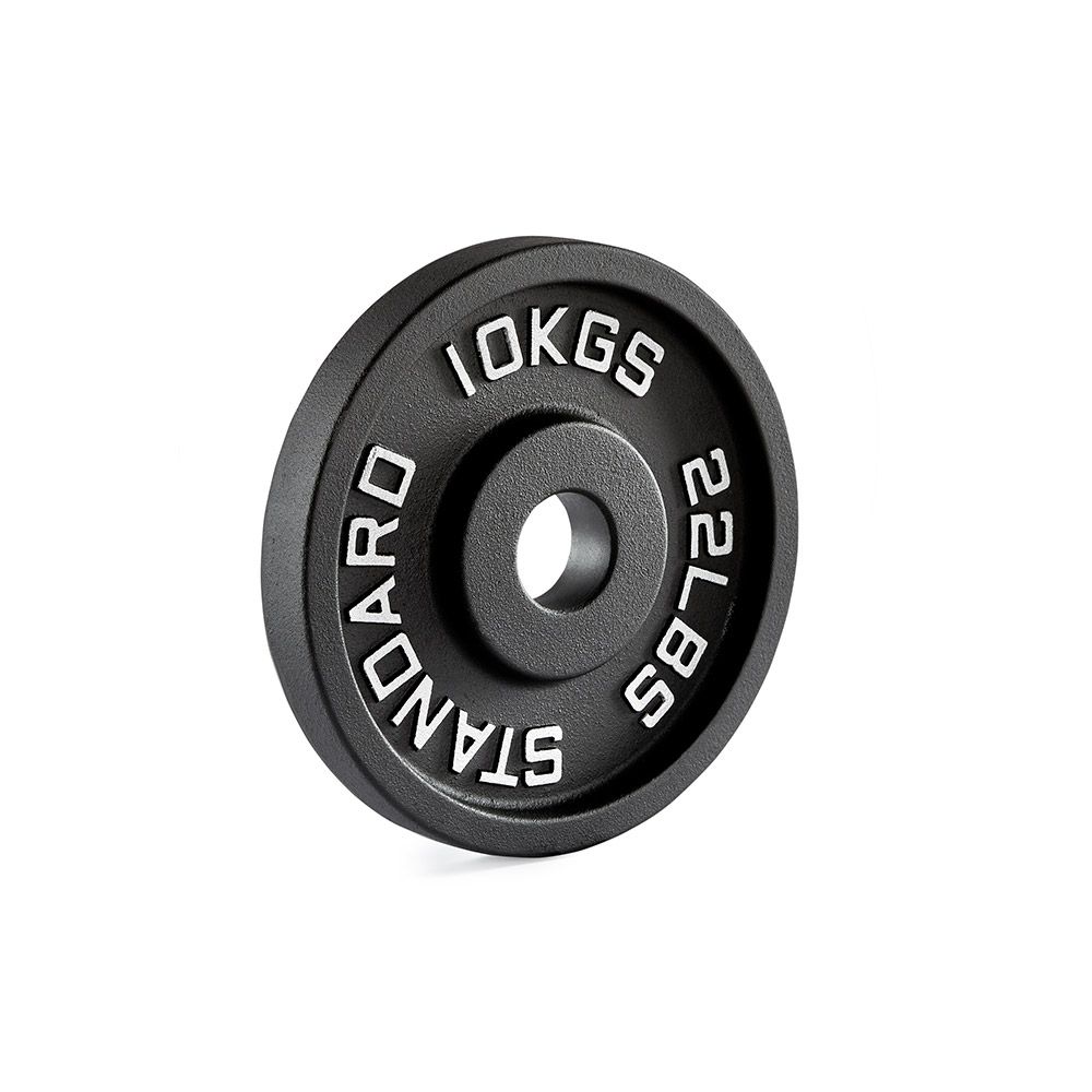 Vektskiver i støpejern 50 mm 10,0 kg foran