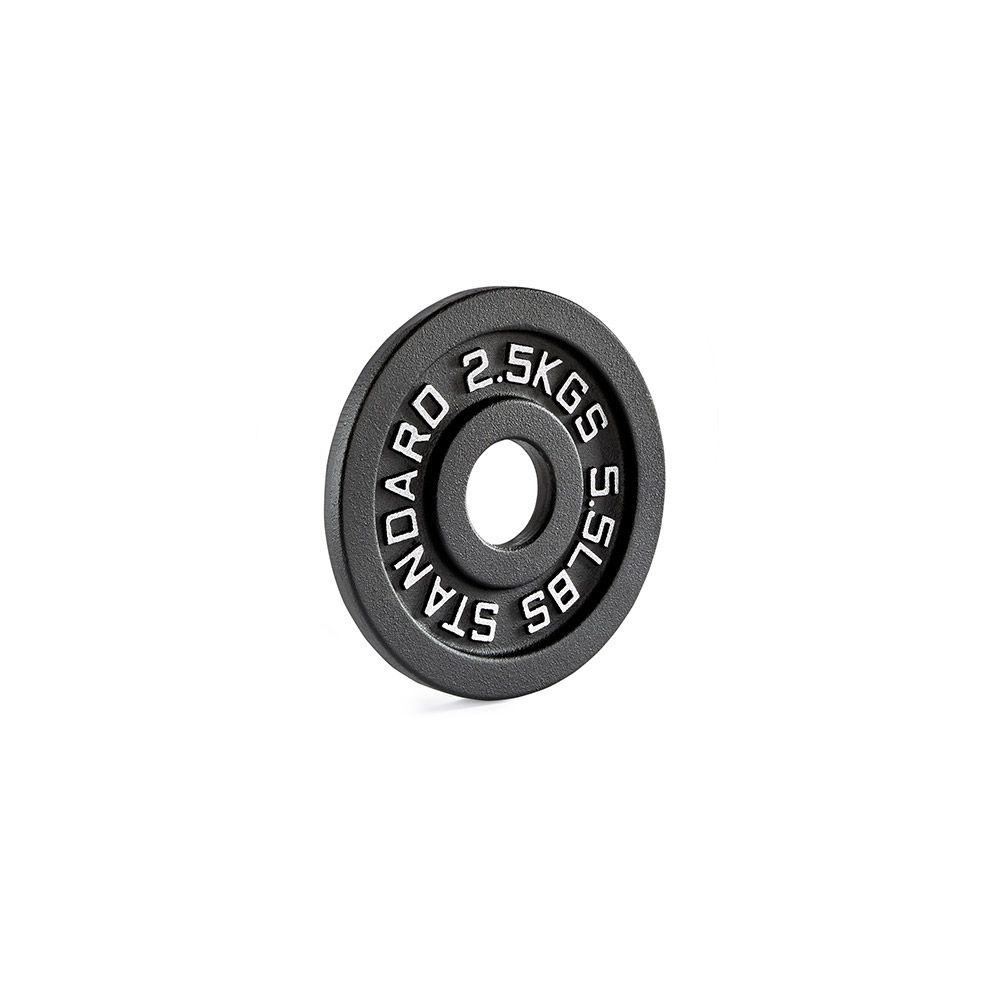 Bakside av vektskiver i støpejern 50 mm 2,5 kg