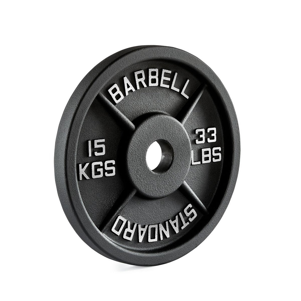 Vektskiver i støpejern 50 mm 25 kg bakside