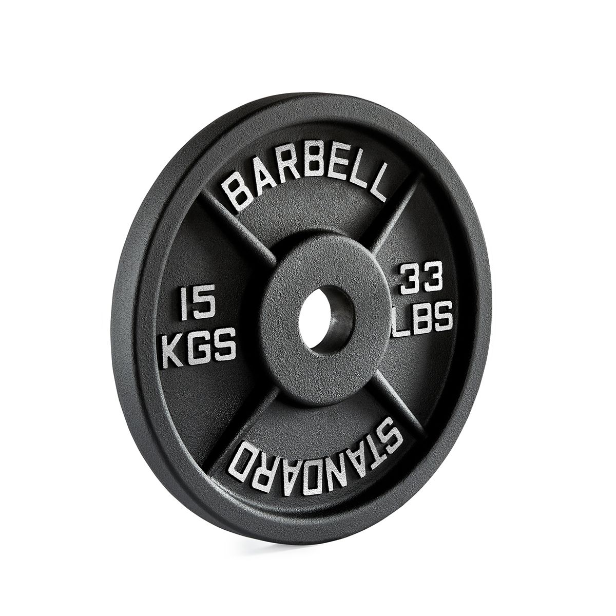 Vektskiver i støpejern 50 mm 25 kg bakside