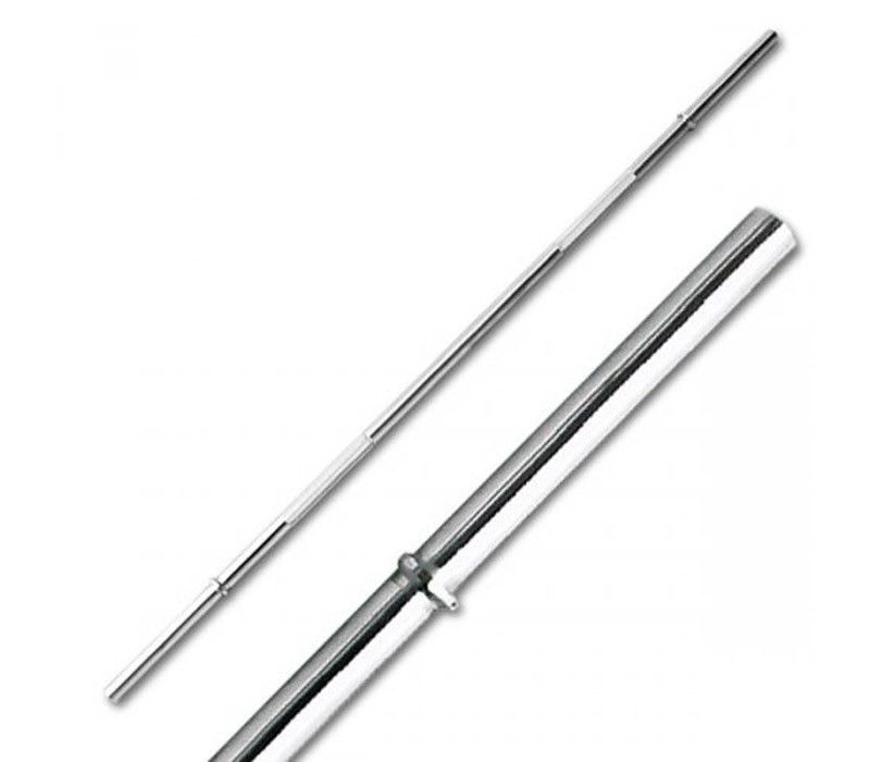 Vektstang 30 mm x 167 cm glatt feste 8,5 kg krom forfra