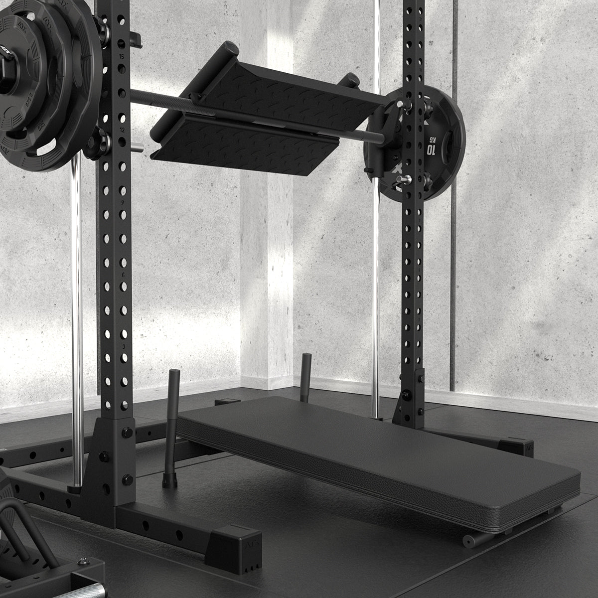 Detalj av overflate på Vertikal beinpress-tilvalg for Smith Machine