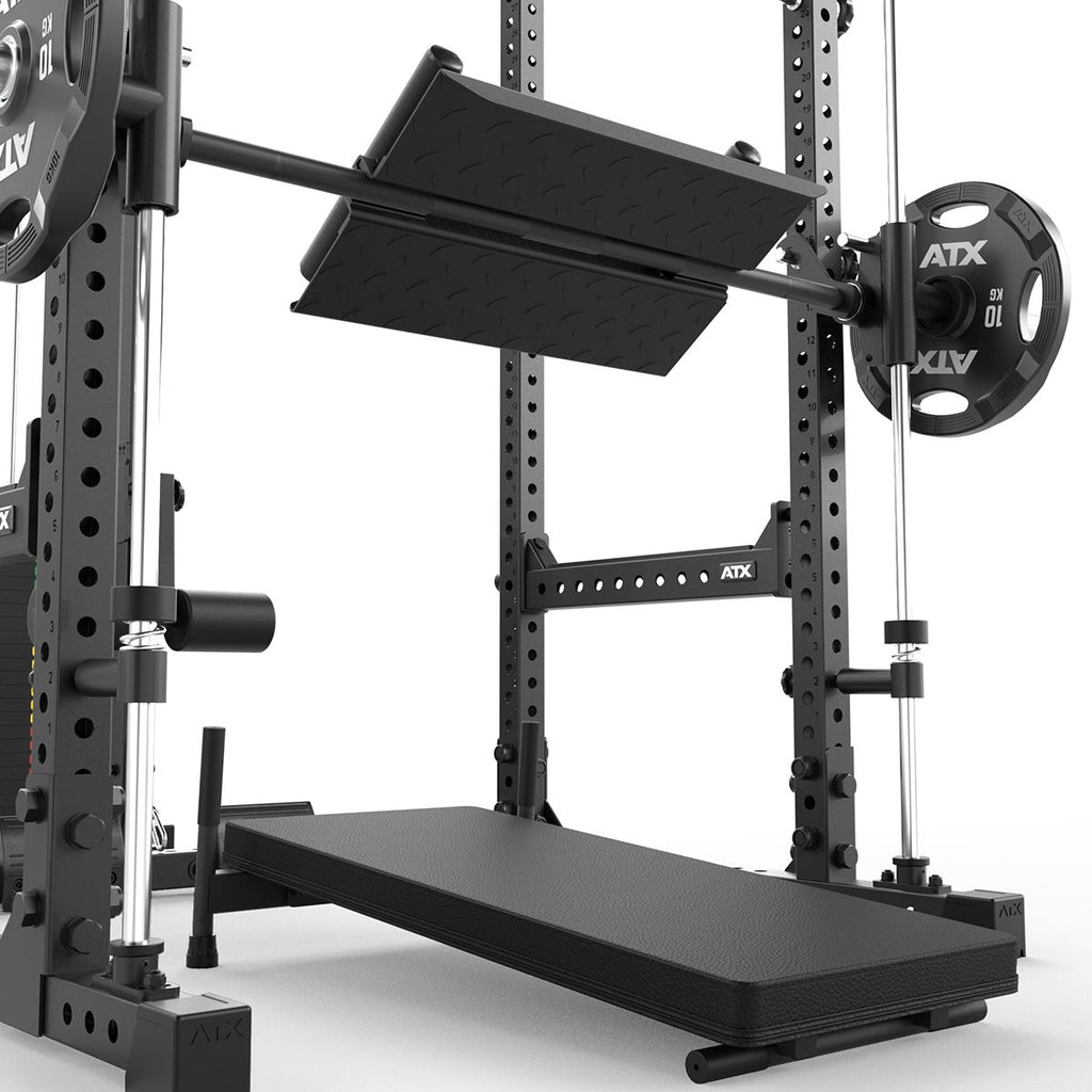 Nærbilde av stemblech på Vertikal beinpress-tilvalg for Smith Machine