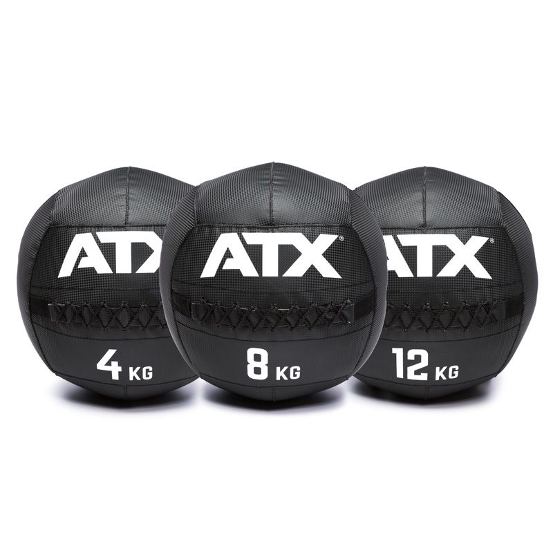 Wall Ball PVC carbon-look 3 til 12 kg forfra