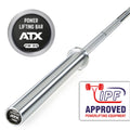 Warrior Power Bar 20 kg hardkrom IPF-merking 29 mm grep forfra