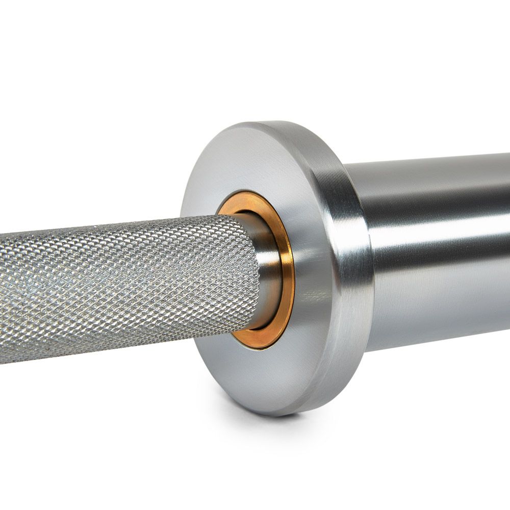 Warrior Power Bar 20 kg hardkrom IPF-merking 29 mm grep montert på stativ