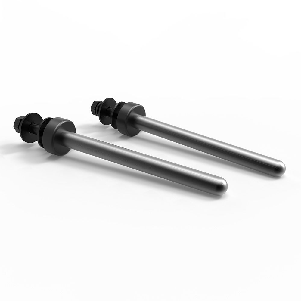 Weight Plate Pin 30 mm vektskiveholder par 200 kg forfra